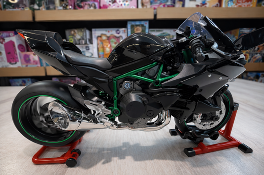 H2R bike kawasaki Super Bike Motor Cycle - with smoke and lights Tiny Figure Racing Sports Max